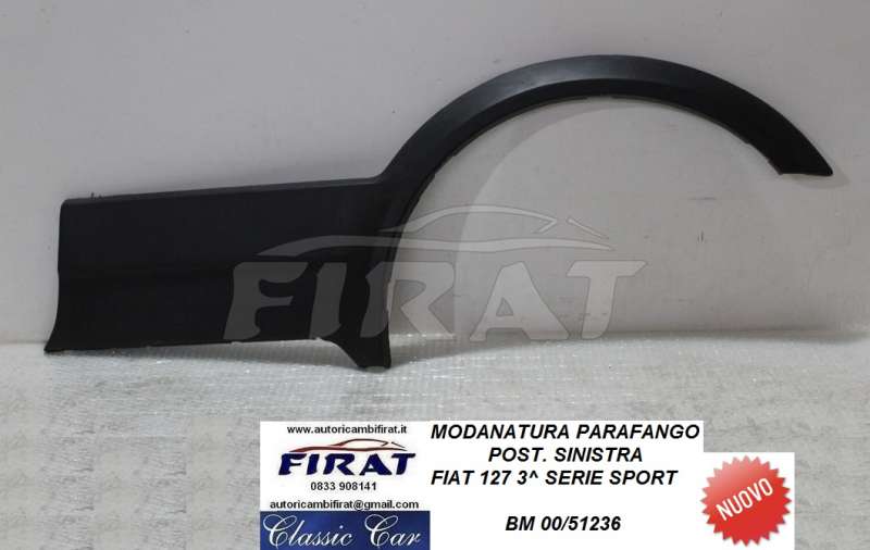 MODANATURA PARAFANGO FIAT 127 3^ SERIE SPORT POST.SX